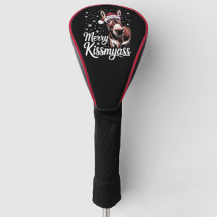 Vrolijke Kusmijezel Ezel Sarcastisch Kerst Muts Fu Golfheadcover