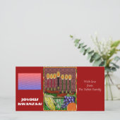 vrolijke kwanzaa feestdagenkaart (Staand voorkant)