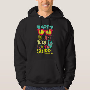 Vrolijke laatste dag van de zonnescherm op school hoodie