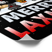 Vrolijke Laxmas-lelijke kerst Lacrosse Santa Reind Poster (Hoek)