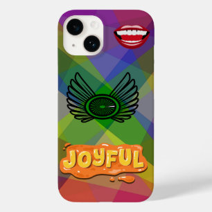 Vrolijke lippen & vleugels Artistiek Case-Mate iPhone 14 Hoesje