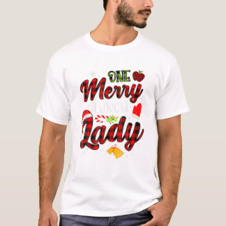 vrolijke Lunch Dames Kerstmis T-shirt
