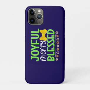 Vrolijke Merry Blessed-81053 Paper Onderzetter iPhone 11 Pro Hoesje