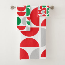 Vrolijke Mid Century Holiday Tegels Bad Handdoek