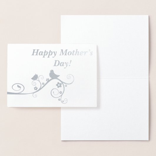 Vrolijke moederdag! folie kaarten (Display)