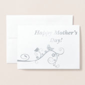 Vrolijke moederdag! folie kaarten (Voorkant met envelop)