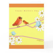 Vrolijke Moederdag met vogels