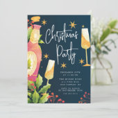 Vrolijke momenten kerstfeest kaart (Staand voorkant)