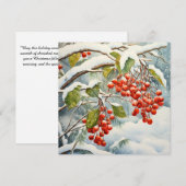 Vrolijke Momenten van Rust Feestdagenkaart (Voorkant / Achterkant)