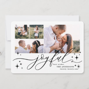 Vrolijke multi foto kerstkaart