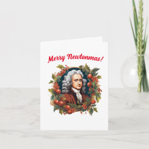 Vrolijke Newtonmas! Atheïst Secular Holiday Christ Kaart