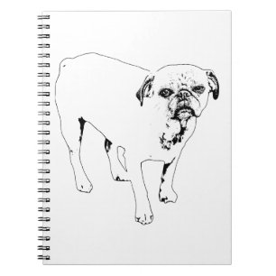 Vrolijke Omlijnd Hond Notitieboek Bruist van Dagel