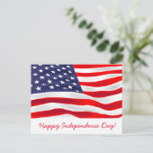 Vrolijke Onafhankelijkheidsdag! Briefkaart (Staand voorkant)