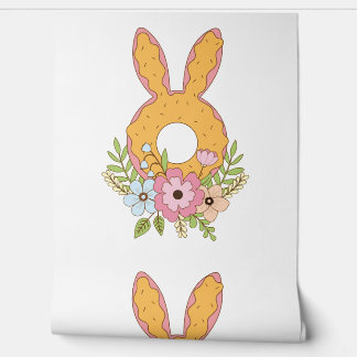 Vrolijke paasdag donut Bunny Eggs voor Donut Lover Behang