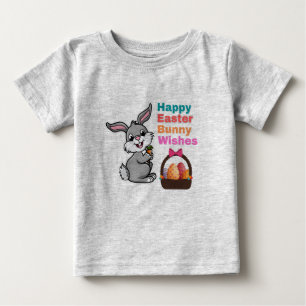 Vrolijke paasdag en bunny wint T-shirt