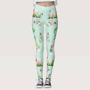 Vrolijke paasdag - grappige Bunny en paashaas Leggings