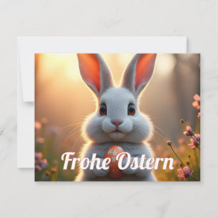 Vrolijke paashaas in de magie van de lente