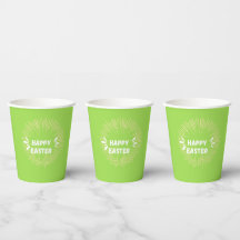 Vrolijke paastekst op groen
