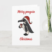 Vrolijke pinguïn Kerstmis