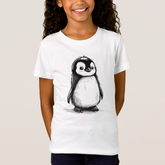 Vrolijke Pinguïn - T-shirt van Kinderen (Voorkant)
