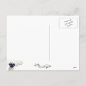 Vrolijke Pug van Kerstmis Feestdagenkaart (Achterkant)