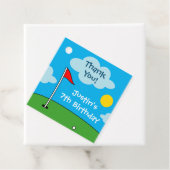 Vrolijke putt mini golf kinderen Verjaardagsfeest Bedankjes Labels (In situ)