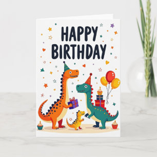 Vrolijke Reptiel Illustratiekaart Kaart