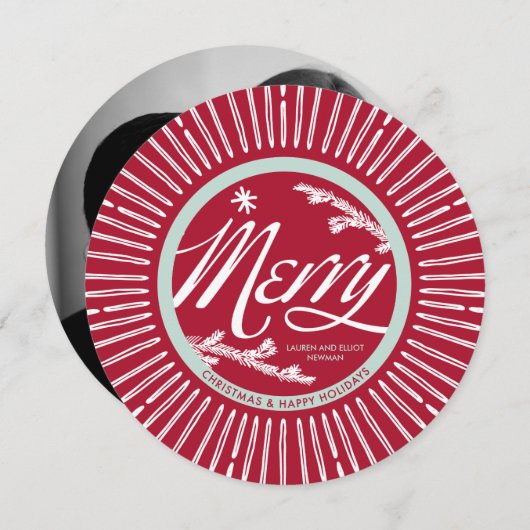 VROLIJKE RONDE VAKANTIE KAART (Voorkant / Achterkant)