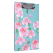 Vrolijke roze rozen klembord (Rechts)