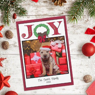Vrolijke Slaap Puppy Krans Festive Schattig Eenvou Feestdagenkaart