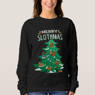 Vrolijke Slothmas Grappige Kersttrui Trui
