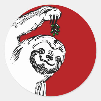 Vrolijke Slothmas Stickers voor uw Slothmas Kaarte