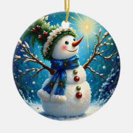 Vrolijke Snowman Ornament