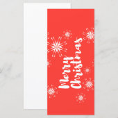 Vrolijke, speelse vormgeving van "Prettig Kerstfee (Voorkant / Achterkant)