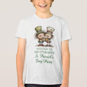 Vrolijke St. Patrick's Day-feestillustratie Tri-Blend Shirt