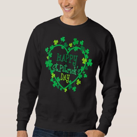 Vrolijke St Patrick's Day Funny Saint Patrick Iris Trui (Voorkant)