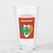 Vrolijke St. Patrick's Day Glas (Voorkant)