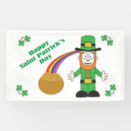 Vrolijke St. Patrick's Day Spandoek