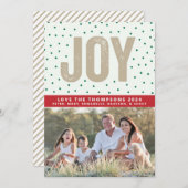 Vrolijke Stippen Feestdagenkaart (Voorkant / Achterkant)