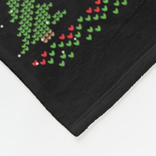 Vrolijke Swishmas Lelijke Kerstmis Bysketbyll Kers Fleece Deken (Hoek)