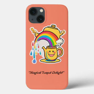 "Vrolijke theepot Rainbow Delight" iPhone 13 Hoesje