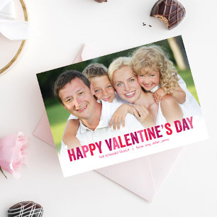 Vrolijke tinten Valentijnsdag fotokaarten Feestdagenkaart