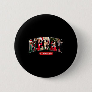 Vrolijke Trumpmas Santa Trump Kerstpyjama Grappig Ronde Button 5,7 Cm