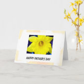 vrolijke vaderdag gele bloem kaart (Gele Bloem)