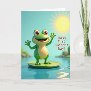 Vrolijke Vaderdag kaart voor de amfibieën