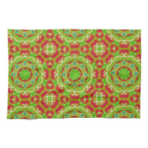 Vrolijke vakantievloeistof Art Mandala-patroon