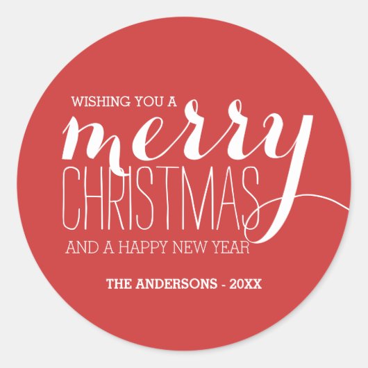 Vrolijke vakantiewensen | Vakantie Sticker (Voorkant)