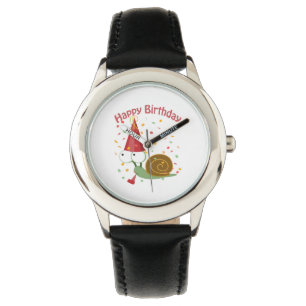 Vrolijke verjaardag! Confetti Slak Horloge