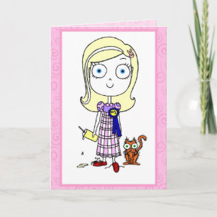 Vrolijke verjaardag, Cutie-Pie. Kaart