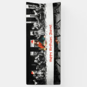 Vrolijke verjaardag, Jezus! Grappig kerstfeest Spandoek (Verticaal)